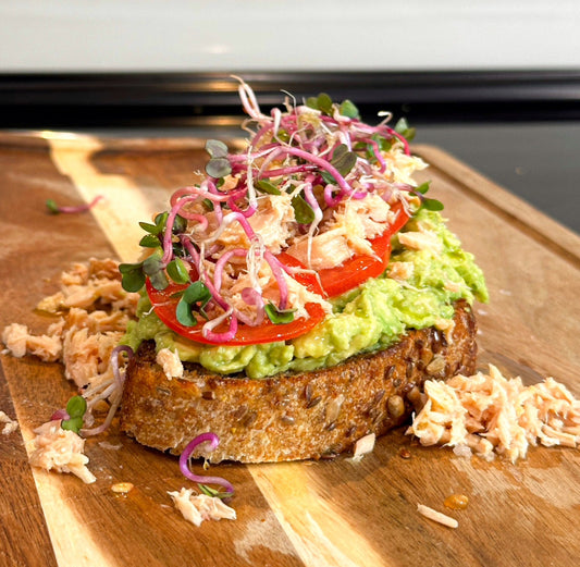 Tuna n' Sprouts Avocado Toast