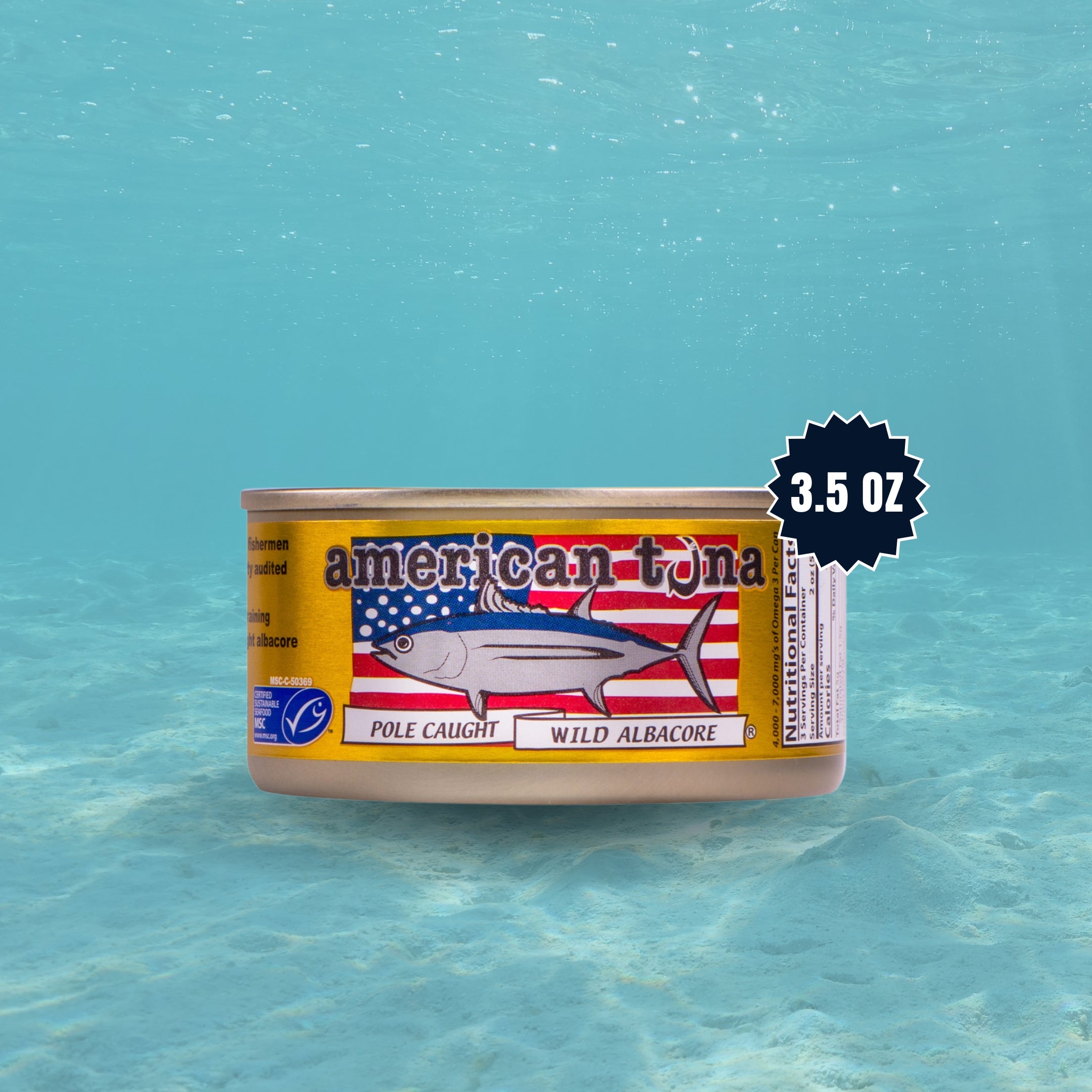 WILD CAUGHT CANNED TUNA WITH SEA SALT OZ) – American Tuna