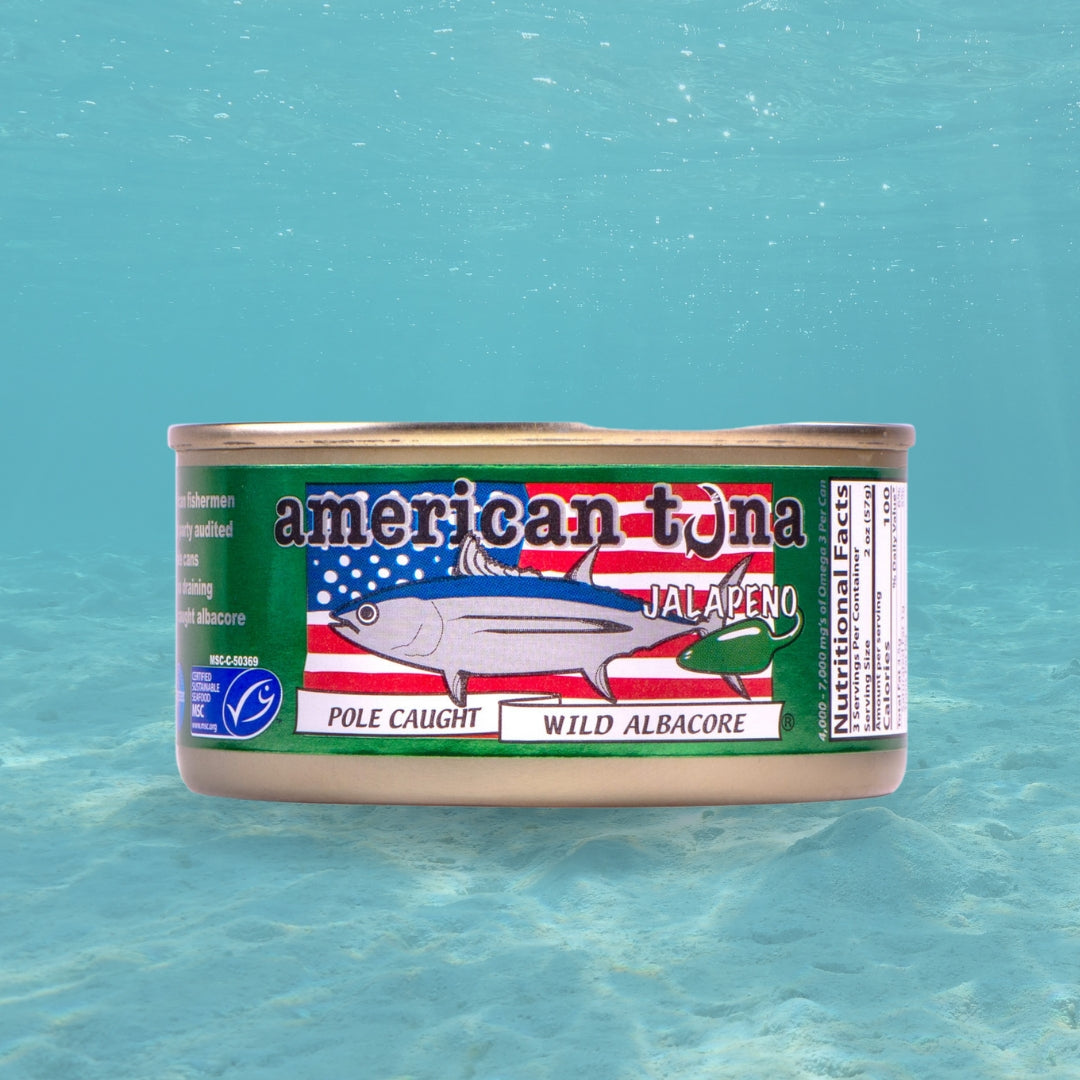 CANNED WILD CAUGHT TUNA WITH JALAPEÑO (6 OZ) – American Tuna