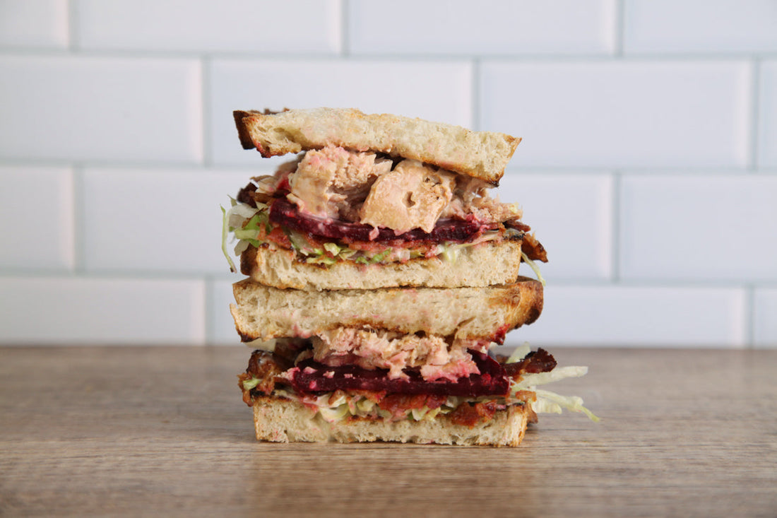 Smoked Tuna "BLB" Sandwich (Bacon, Lettuce & Beet)