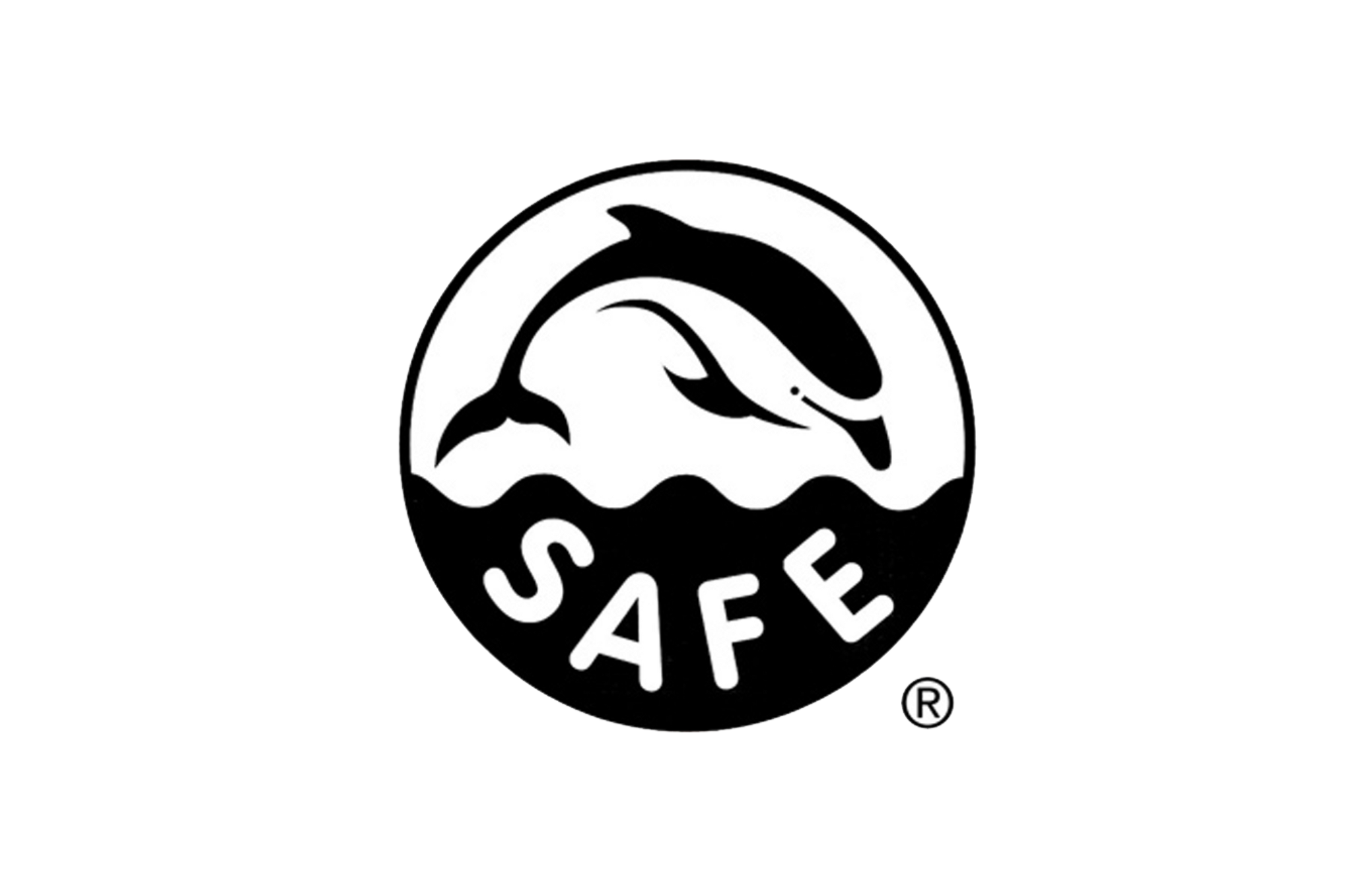 dolphin safe fishing logo