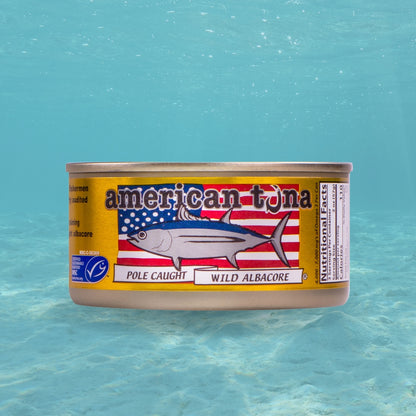PREMIUM SUSTANABLY CAUGHT CANNED TUNA WITH SEA SALT (6 OZ
