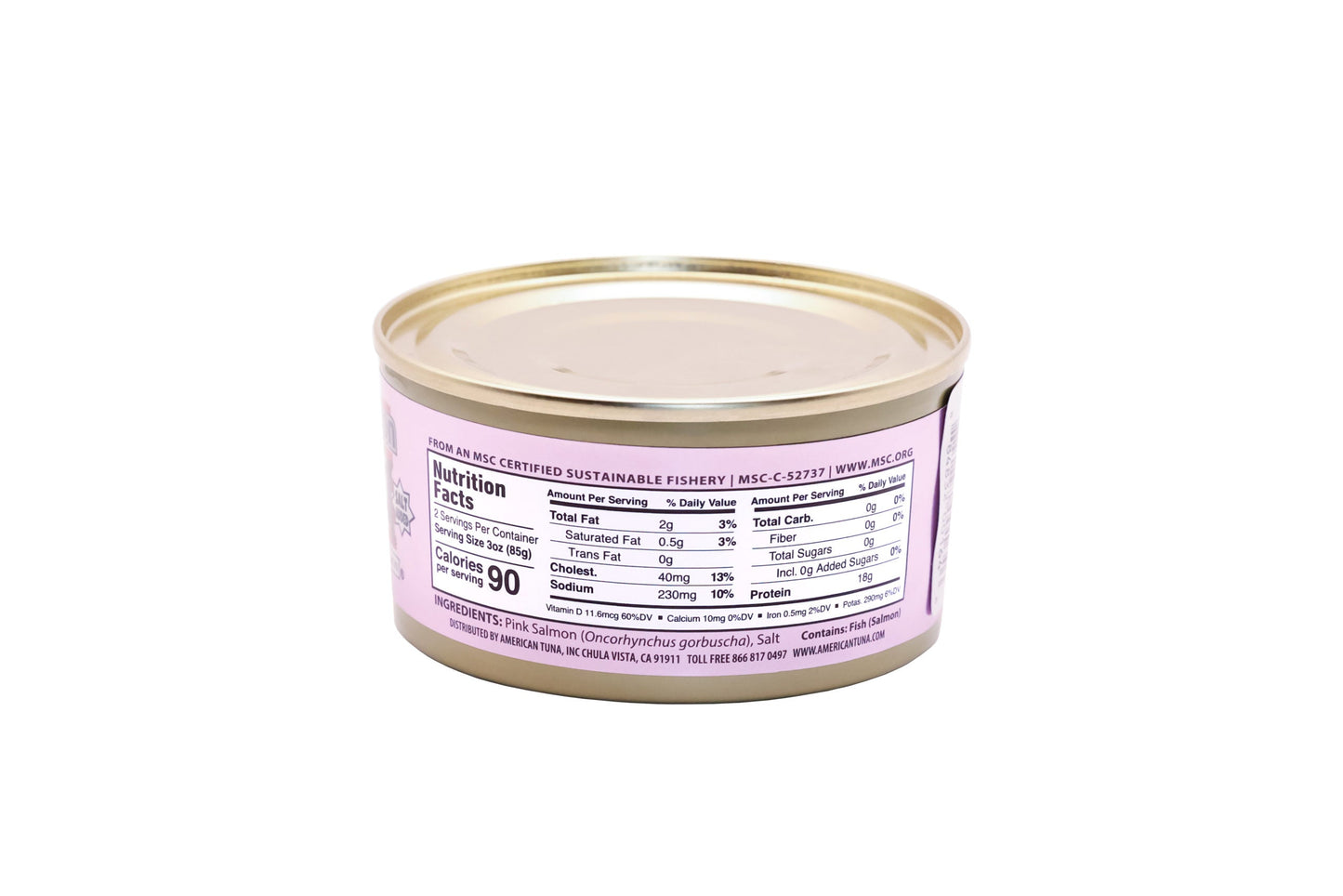 Wild Pink Alaskan Salmon, Skinless & Boneless with Salt
