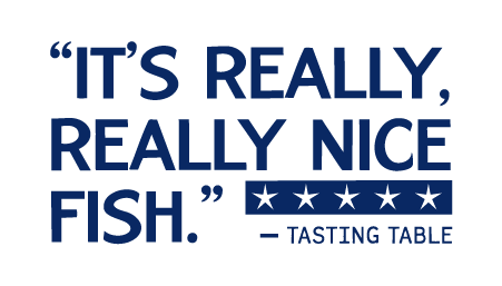 American Tuna Tasting Table quote saying "It's really, really nice fish."